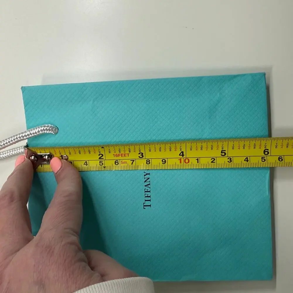 Tiffany & Co. | Gift Bag w/ Card | Mint Green | 6 x 5 x 3 in.
